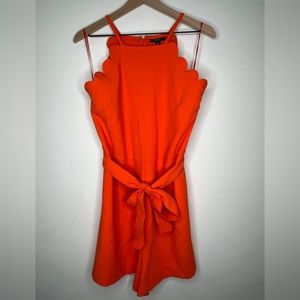 Victoria Beckham for Target romper with scalloped edge neckline